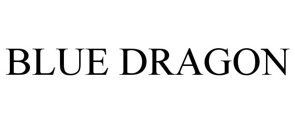 Trademark Logo BLUE DRAGON