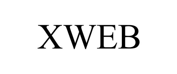 Trademark Logo XWEB