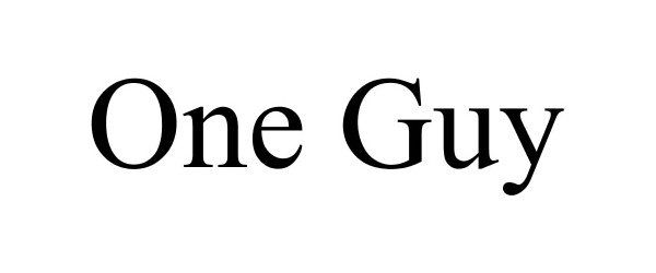 Trademark Logo ONE GUY