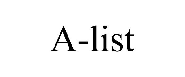 Trademark Logo A-LIST