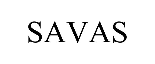 Trademark Logo SAVAS