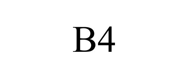 Trademark Logo B4