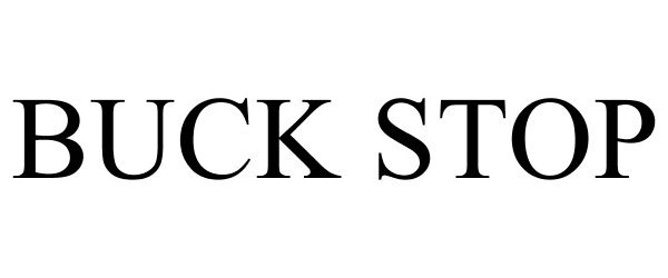 Trademark Logo BUCK STOP