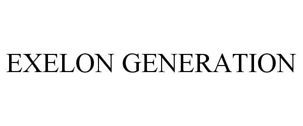 Trademark Logo EXELON GENERATION