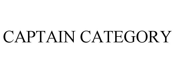 Trademark Logo CAPTAIN CATEGORY