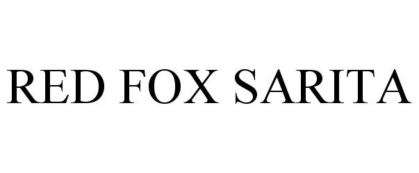 Trademark Logo RED FOX SARITA