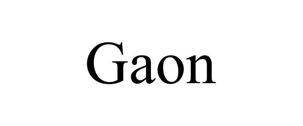 Trademark Logo GAON