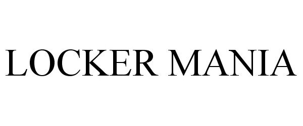Trademark Logo LOCKER MANIA
