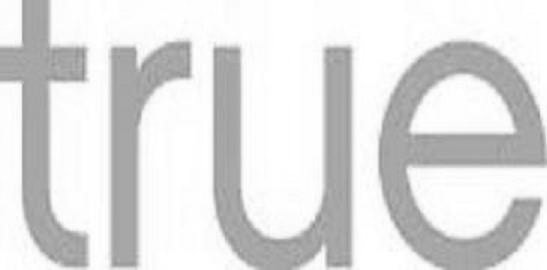 Trademark Logo TRUE