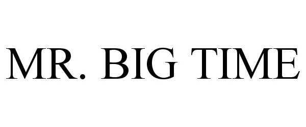 Trademark Logo MR. BIG TIME