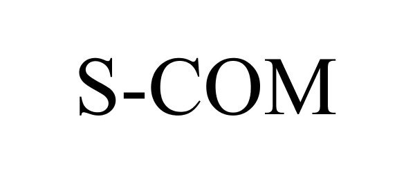 Trademark Logo S-COM