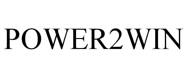 Trademark Logo POWER2WIN