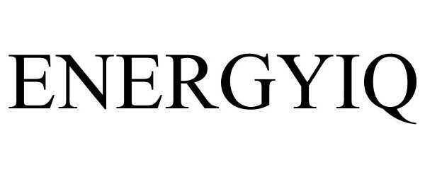 Trademark Logo ENERGYIQ
