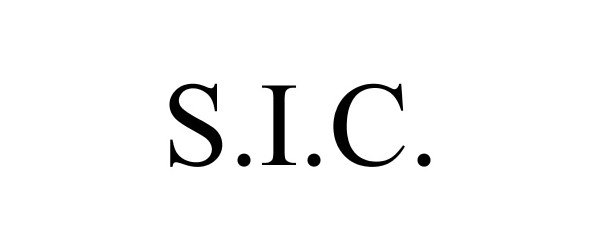 Trademark Logo S.I.C.