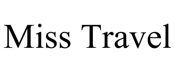 Trademark Logo MISS TRAVEL