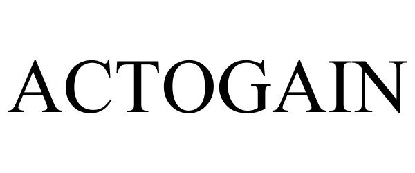 Trademark Logo ACTOGAIN