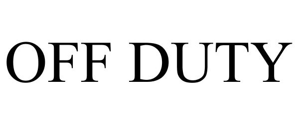 OFF DUTY - Dow Jones & Company, Inc. Trademark Registration
