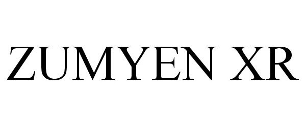 Trademark Logo ZUMYEN XR