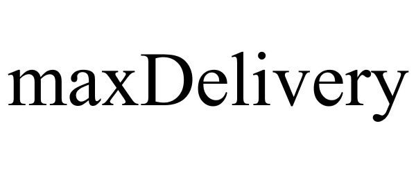 Trademark Logo MAXDELIVERY