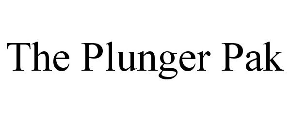 Trademark Logo THE PLUNGER PAK