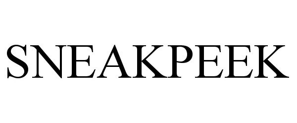 Trademark Logo SNEAKPEEK
