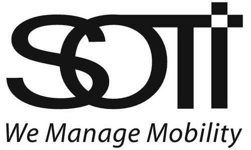 Trademark Logo SOTI WE MANAGE MOBILITY