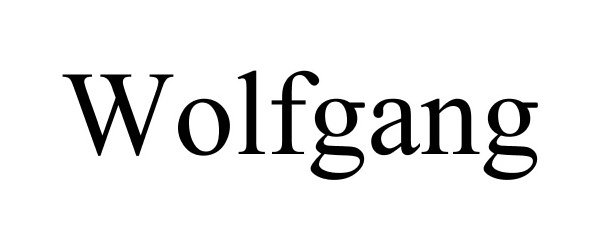 Trademark Logo WOLFGANG