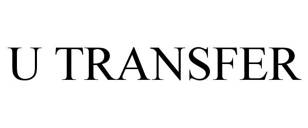 Trademark Logo U TRANSFER