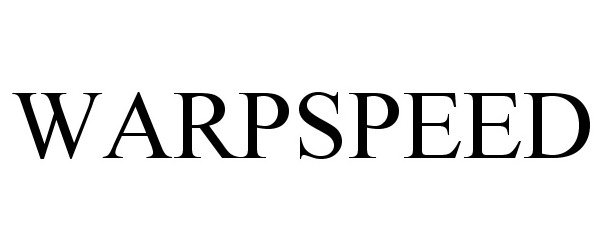 Trademark Logo WARPSPEED