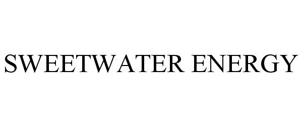 Trademark Logo SWEETWATER ENERGY