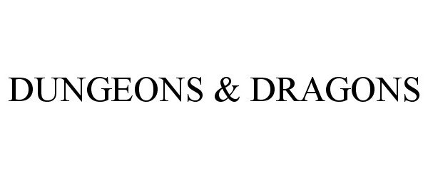 Trademark Logo DUNGEONS &amp; DRAGONS