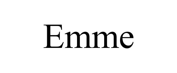 Trademark Logo EMME