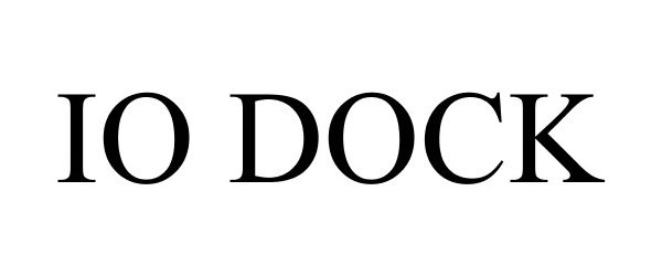 Trademark Logo IO DOCK