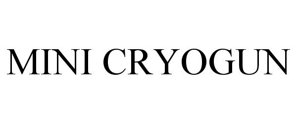 Trademark Logo MINI CRYOGUN