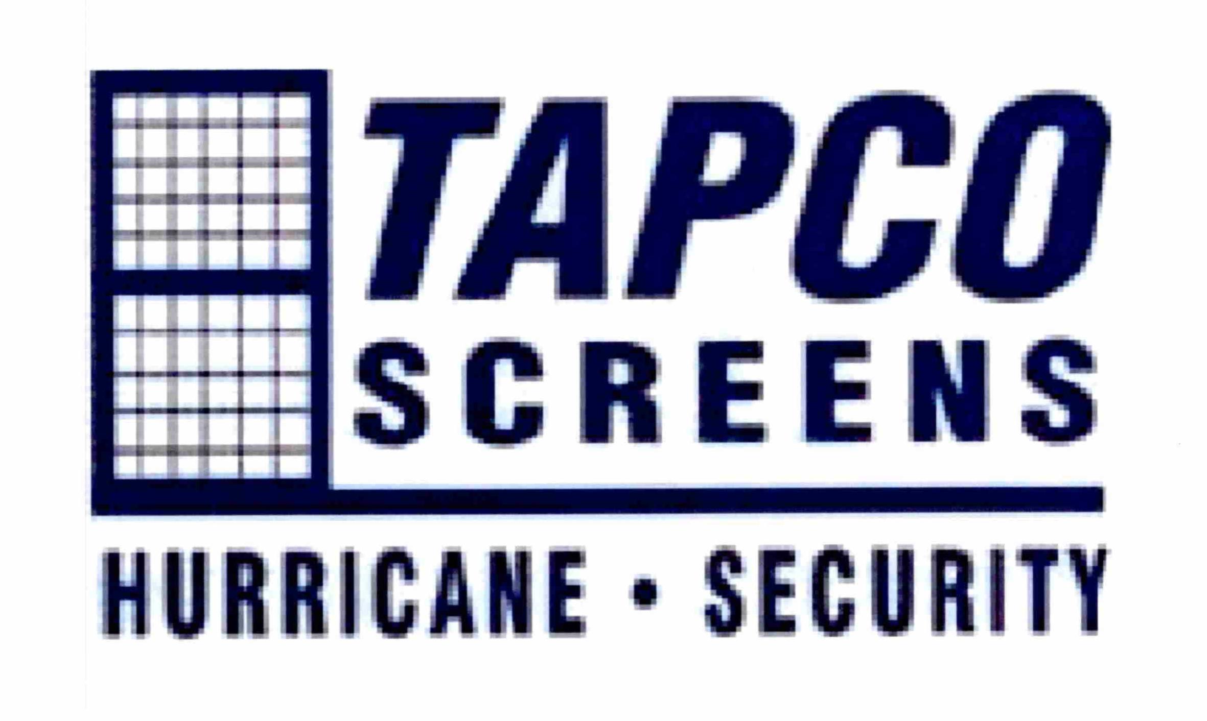  TAPCO SCREENS HURRICANE Â· SECURITY