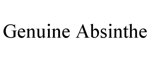 Trademark Logo GENUINE ABSINTHE