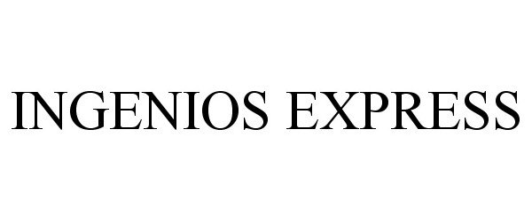 Trademark Logo INGENIOS EXPRESS
