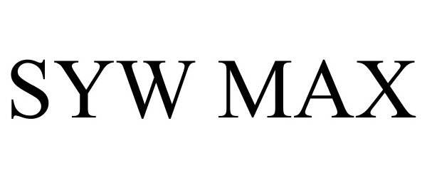 Trademark Logo SYW MAX