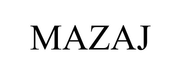 Trademark Logo MAZAJ