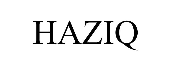 Trademark Logo HAZIQ