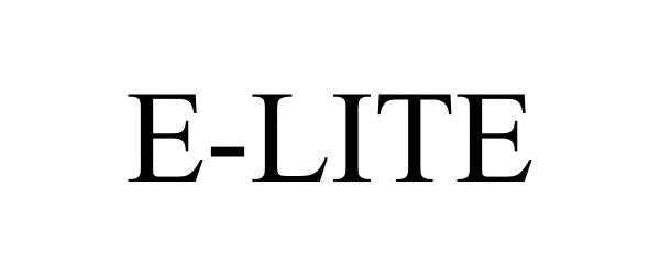 Trademark Logo E-LITE