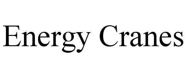  ENERGY CRANES