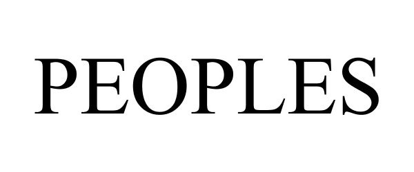 Trademark Logo PEOPLES