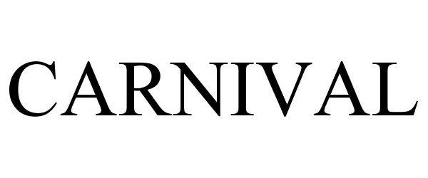 Trademark Logo CARNIVAL