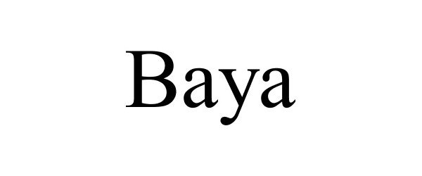 Trademark Logo BAYA