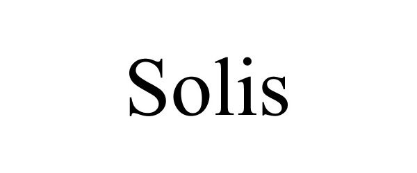 Trademark Logo SOLIS