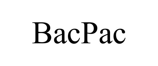 Trademark Logo BACPAC