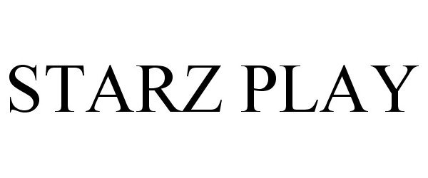 Trademark Logo STARZ PLAY