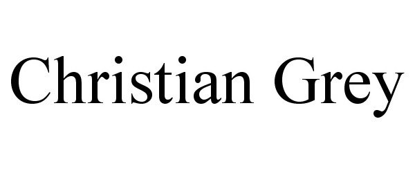 Trademark Logo CHRISTIAN GREY