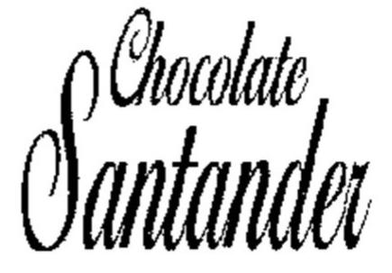 Trademark Logo CHOCOLATE SANTANDER